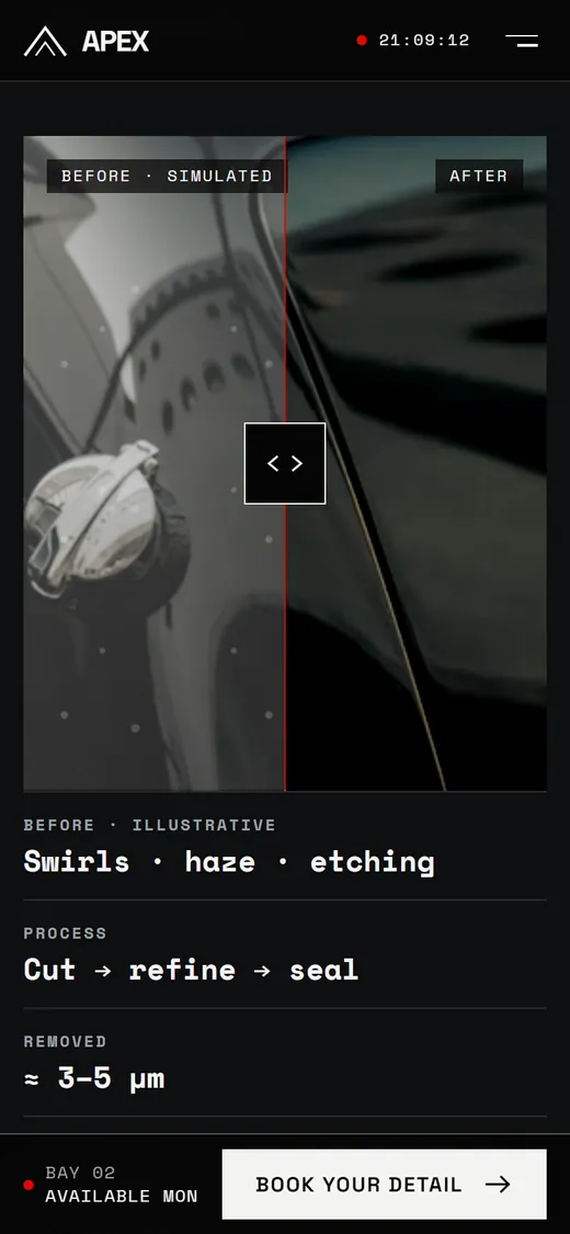 Apex Auto Studio on mobile, section 2